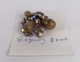 Vintage Regency Rhinestone Brooch