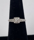 Antique Platinum and Diamond Ring