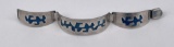 Mid Century Sterling Silver Enamel Bracelet