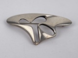 Sterling Silver Georg Jensen Brooch Amoeba