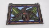 Nice Older Stained Glass Flower Window