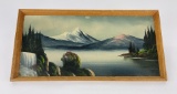 Antique Montana Lake Painting