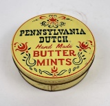 Antique Pennsylvania Dutch Butter Mints Tin
