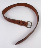 Vintage Vogt Tooled Leather Belt Size 34