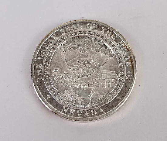 1864-1988 Nevada's Heritage Silver Round