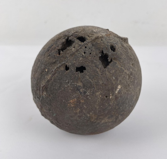 Antique Naval Cast Iron Cannonball