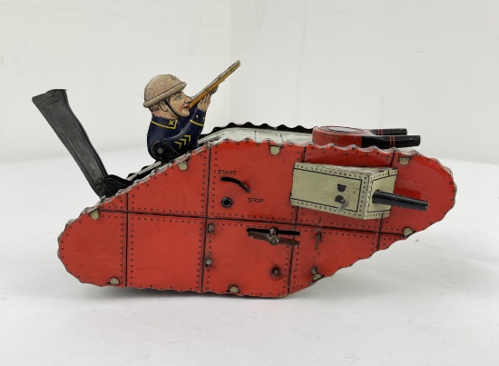 1930's Marx Wind Up Tank Toy