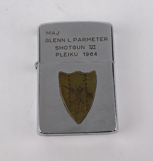 Vietnam War Zippo Map Unit Lighter