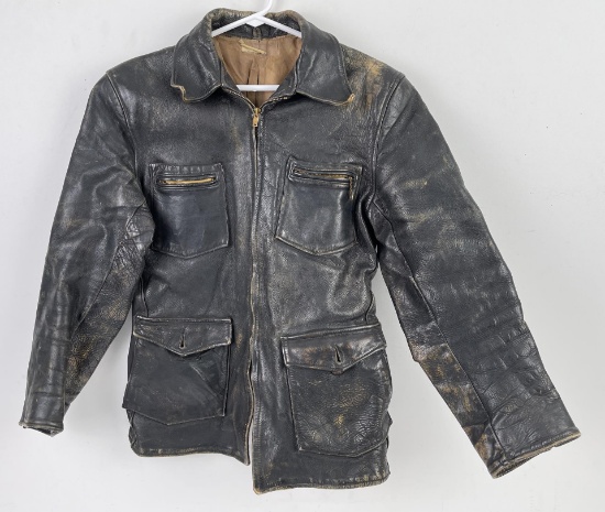 1950's Sport Togs Leather Motorcycle Jacket