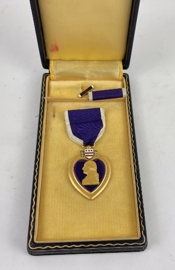 WW2 Cased Purple Heart Medal