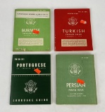 WW2 Persian Burmese Turkish Phrase Books