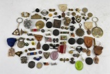 Group of Assorted Military Pins Badges