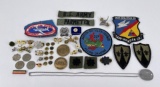 Named Collection of Vietnam War Patches Pins