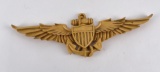 Hand Carved US Navy Pilot Trench Art Wings