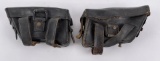 WW1 Leather GEW 98 Ammo Pouches