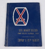10th Infantry Division Kansas 1950 Yearbook