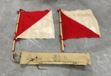 WW2 Signal Corps Semaphore Flags
