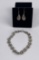 Sterling Silver Bracelet and Earrings