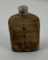 Antique Prohibition Leather Covered Flask