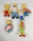 Group of Vintage Simpsons Toys