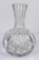 Antique Cut Crystal Water Whiskey Pitcher Bottle