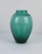 Blenko Glass Architectural Blue Green Teal Vase