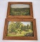 Pair of Folk Art Adirondacks Paintings on Board