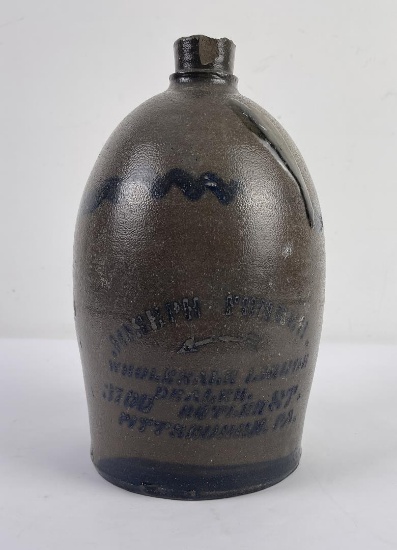 Fuhrer Pittsburgh Pennsylvania Stoneware Crock Jug