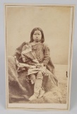 CDV Photo Tonkawa Indian Rosa Fort Griffin Texas