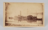 Civil War CDV Photo Tinclad Battleship