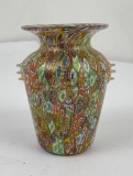 Millefiori Murano Glass Vase