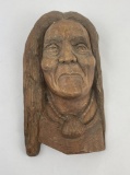 Max Block Montana Wood Carving Indian