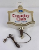 Country Club Malt Liquor Light Up Bar Sign