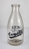 Crystal Creamery Butte Montana Milk Bottle