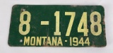 1944 Montana Soy Bean License Plate