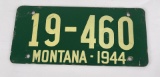 1944 Montana Soy Bean License Plate