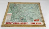 Great Falls Select Montana Beer Map