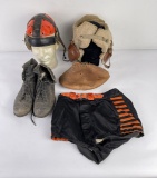 Group of 1950s Football Equipment Gear