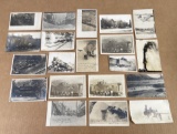 Group of Antique RPPC Post Cards Railroad Mining