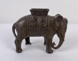 AC Williams Howdah Elephant Cast Iron Still Bank