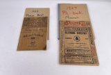 1927 and 1939 Missoula Montana Phone Books