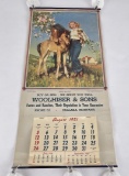Ekalaka Montana Farm Calendar Woman with Horses