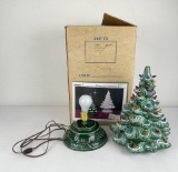 Vintage Ceramic Lighted Christmas Tree California