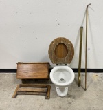 Antique Victorian Wall Mounted Toilet