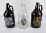 Group of 3 Montana Beer Growlers