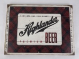 Missoula Montana Highlander Beer Wood Sign