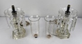 Pair of Cut Glass Victorian Lamps