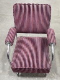 Art Deco Purple Velvet Springer Chair