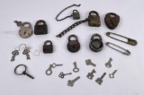 Group of Antique Padlocks Locks