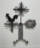 American Folk Art Iron Rooster Weathervane